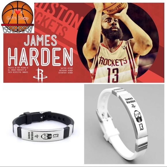 NBA Accessories Nba James Harden Silicone Wristband Bracelet 2pcs Poshmark